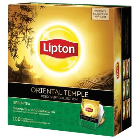 Фото Чай LIPTON (Липтон) Discovery "Green Oriental Temple"