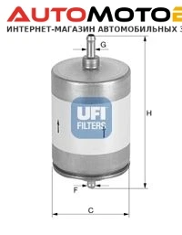 Фото Фильтр топливный UFI 31.817.00