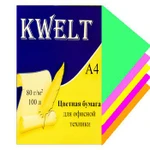 фото Бумага KWELT неон А4 80г/м 100л Микс 5цв по 20л