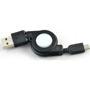 Фото Кабель-рулетка USB 2.0 A вилка - micro B 5 Pins вилка, 0.1-0.7м Belsis BL1006