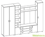 Фото №2 Стенка для гостиной Ритм-2