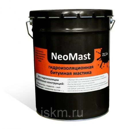 Фото Мастика гидроизоляционная NeoMast /21.5л/