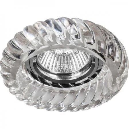 Фото Светильник встраиваемый 12LED*2835 SMD MR16 50W G 5.3 прозрачный хром JD359; 28610