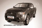 фото Slitkoff Кенгурятник d57 высокий черный MITSUBISHI L-200 TRITON