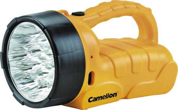 Фото Фонарь Camelion LED 29317 (аккум. 220В/12В, желтый, 19 LED, 6В 4А-ч)