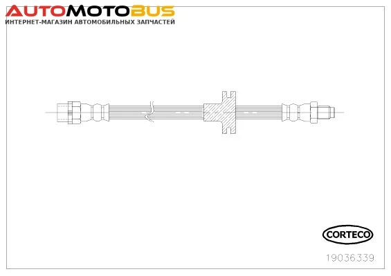 Фото Шланг тормозной CORTECO 19036339