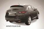 фото Slitkoff Уголки d57 черные INFINITI FX-35/FX-50 (2008)