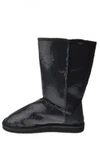 фото ALING 7 Womens Sequin Shearling Boots Black