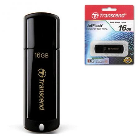 Фото Флэш-диск 16 GB, TRANSCEND Jet Flash 350, USB 2.0, черный