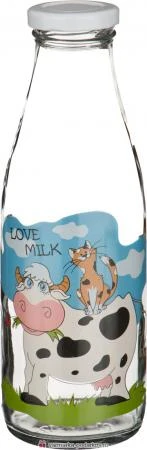 Фото Бутылка с крышкой love milk 500 mл. без упаковки