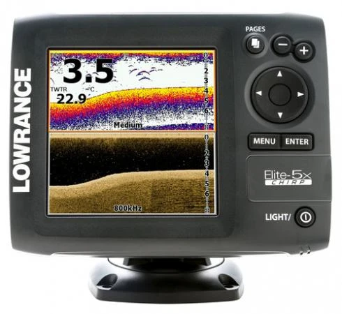 Фото Lowrance Эхолот Lowrance Elite-5x CHIRP 83200 + 455800