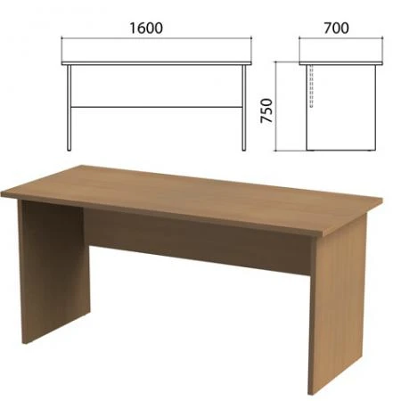 Фото Стол письменный "Этюд", 1600х700х750 мм, дуб онтарио