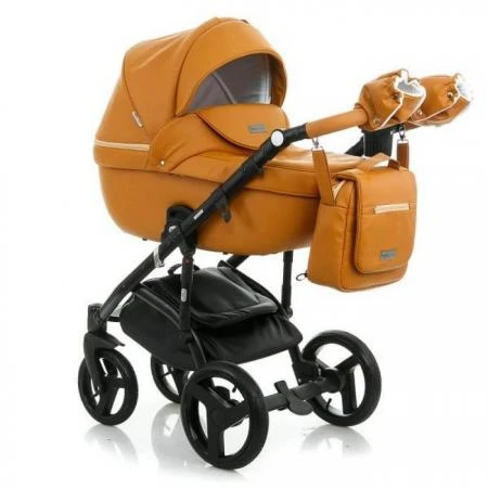 Фото Коляска 2в1 BeBe-Mobile Ravenna Deluxe V206 кожа 100 % оранжевая