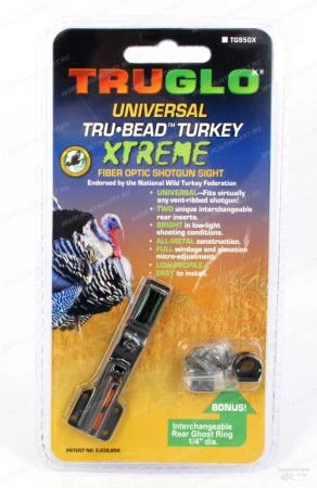 Фото Мушка Truglo TG950X оптоволоконная Tru-Bead Turkey Xtreme универсальная на вентилируемую планку, с целиком