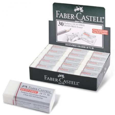 Фото Резинка стирательная FABER-CASTELL (Германия) DUST FREE, виниловая, 41х18,5х11,5 мм