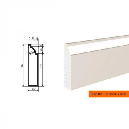 Фото Молдинг ЦВ-150/1