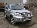 фото Slitkoff Кенгурятник d76 высокий с защитой картера Toyota Land Cruiser Prado 2003