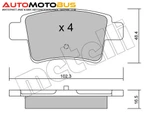 фото Комплект тормозных дисковых колодок METELLI 22-0801-0