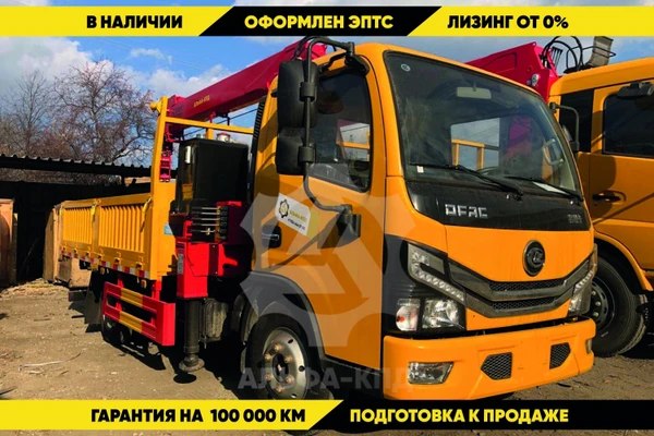 Фото Бортовой автомобиль на шасси Dongfeng с КМУ 4 т