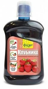 Фото Удобрение органомин. жидкое в бутылках Для клубники 500мл