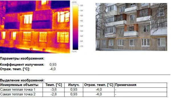 Фото Профессиональное тепловизионное обследование (проверка тепловизором)