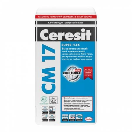 Фото Клей для плитки CERESIT CM17 25кг