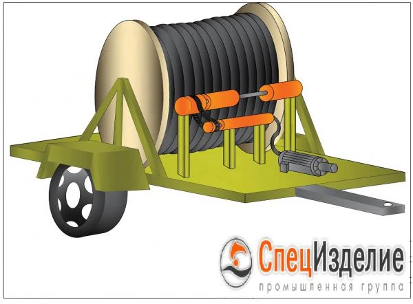 Фото Прицеп для намотки рукавов для перекачки светлых нефтепродуктов