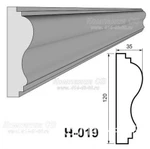 фото Декоративные элементы лепнины - фасадный декор наличник Н-019 на окна из пенопласта