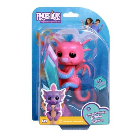 Фото Интерактивная игра FINGERLINGS 3583 Дракон Сенди