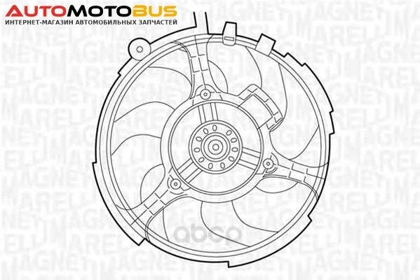 Фото Вентилятор охлаждения двигателя Magneti Marelli 069422030010