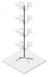 Фото СТ.ВР.05Стойка вращающаяся для головных уборов