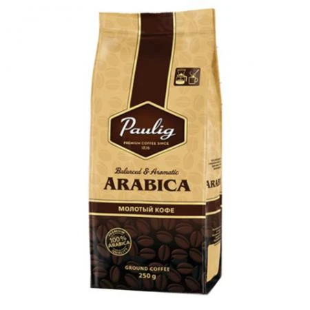 Фото Кофе молотый PAULIG (Паулиг) "Arabica", натуральный, 250 г, вакуумная упаковка