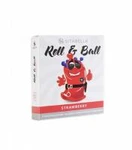 фото Стимулирующий презерватив с шариками Roll & Ball с ароматом клубники (1 шт)