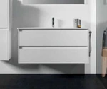 фото Berloni Bagno FORM FOBS05+8823111 Тумба с раковиной на 100 см | интернет-магазин сантехники Santehmag.ru