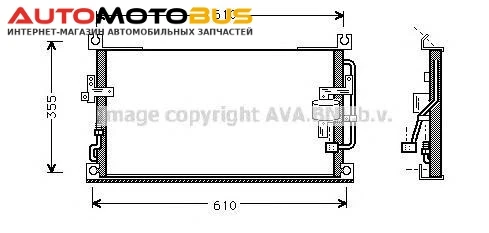 Фото Радиатор кондиционера Ava MT5107