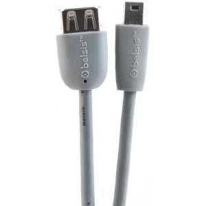 Фото Мультимедийный кабель USB2.0 A розетка - Mini USB 5P вилка, 0.5м Belsis BW1422