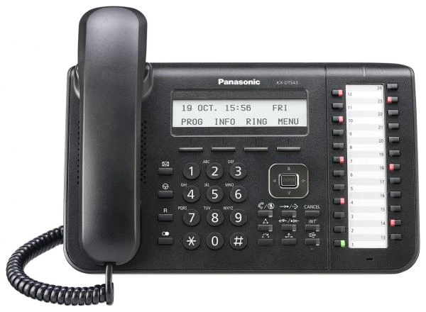 Фото Цифровой системный телефон Panasonic KX-DT543RU-B