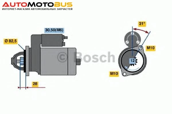 Фото Стартер Bosch 0001115074