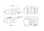 Фото №4 Кухня БЕЛАРУСЬ-3 УГЛОВАЯ. Варианты правый, левый