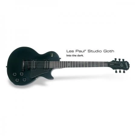 Фото Электрогитара Epiphone GOTHIC LES PAUL STUDIO BLACK SATIN