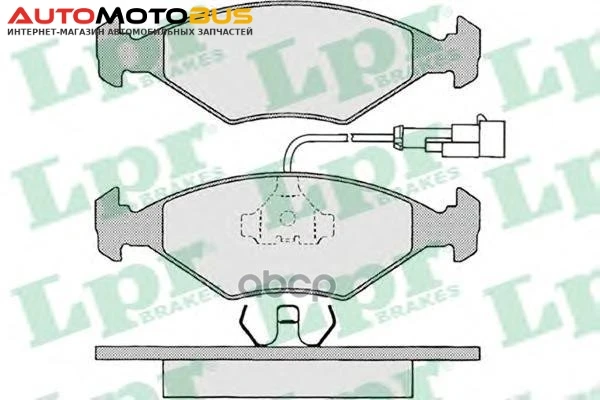 Фото Комплект тормозных колодок Lpr 05P680