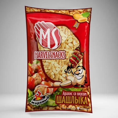 Фото Арахис со вкусом шашлыка "Marvelsnacks" 70 гр/35 шт