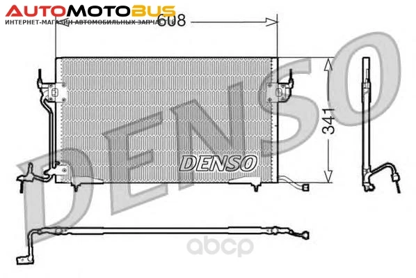 Фото Радиатор кондицинера 608×341 Denso DCN21010