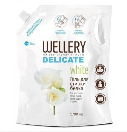 Фото Гель для стирки белых вещей Wellery Delicate white 1,7 литра