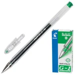 фото Ручка гелевая PILOT BL-G1-5T "Extra Fine G-1”, корпус прозрачный, толщина письма 0,3 мм, зеленая