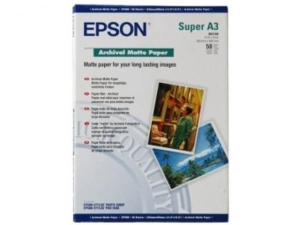 Фото Расходные материалы Epson Archival Matter Paper 192 гр/м2, A3+ (50 листов)