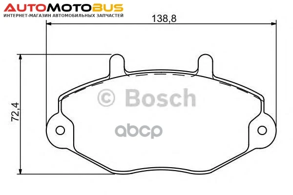 Фото Комплект тормозных колодок Bosch 0986494287