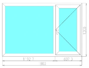 Фото Окно пвх дачное 1800*1200 мм