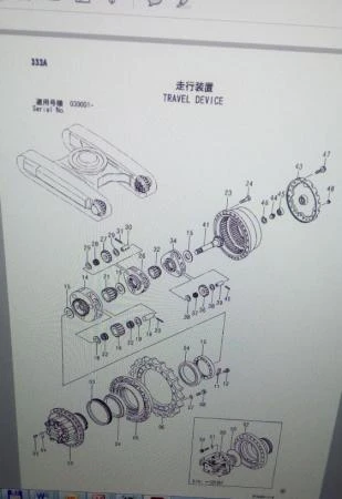 Фото Редуктор хода на HITACHI ZX 330- 1