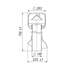 Фото №3 Комплект вентиляционного выхода канализации 110 с проходным элементом для плоской и пологой кровли